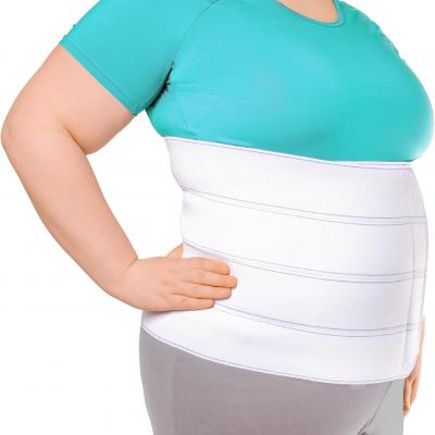 Plus size 12" Abdominal Stomach Binder