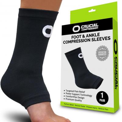 Ankle Brace Compression Support Sleeve (1 Pair)